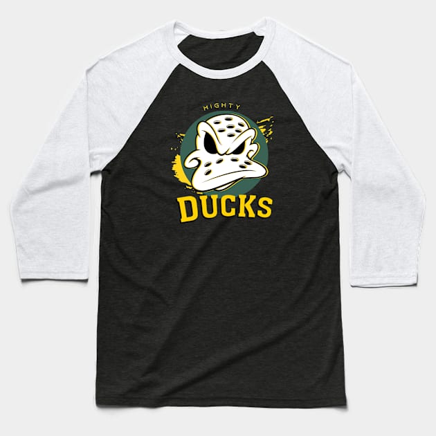 Ducks Retro Baseball T-Shirt by KyleCreated